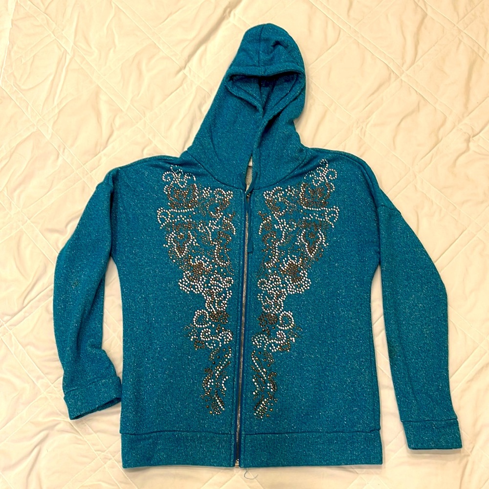 Cute western zip up hoodie
